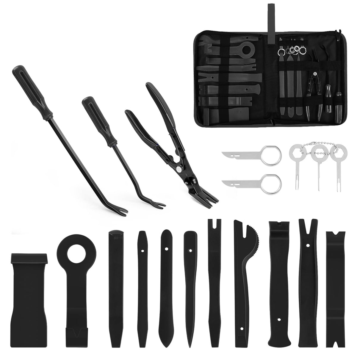 GOOACC 19Pcs Trim Removal Tool Set with Storage Bag - Product Imagery