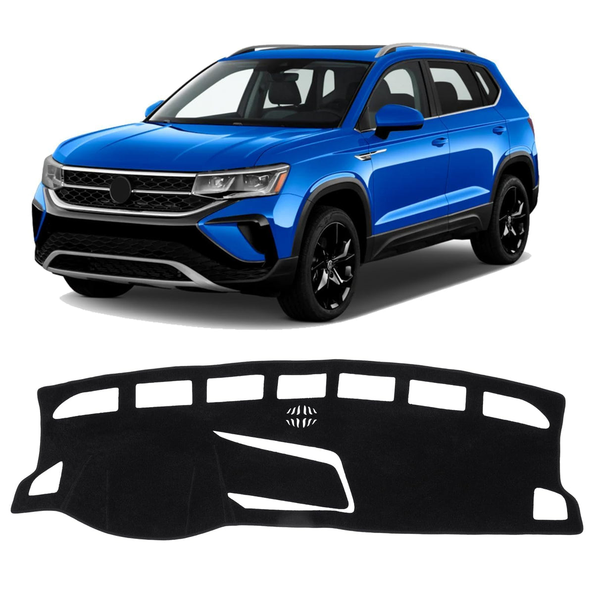 KUST Black Dash Cover for Volkswagen VW Taos (S SE SEL) - Product Imagery