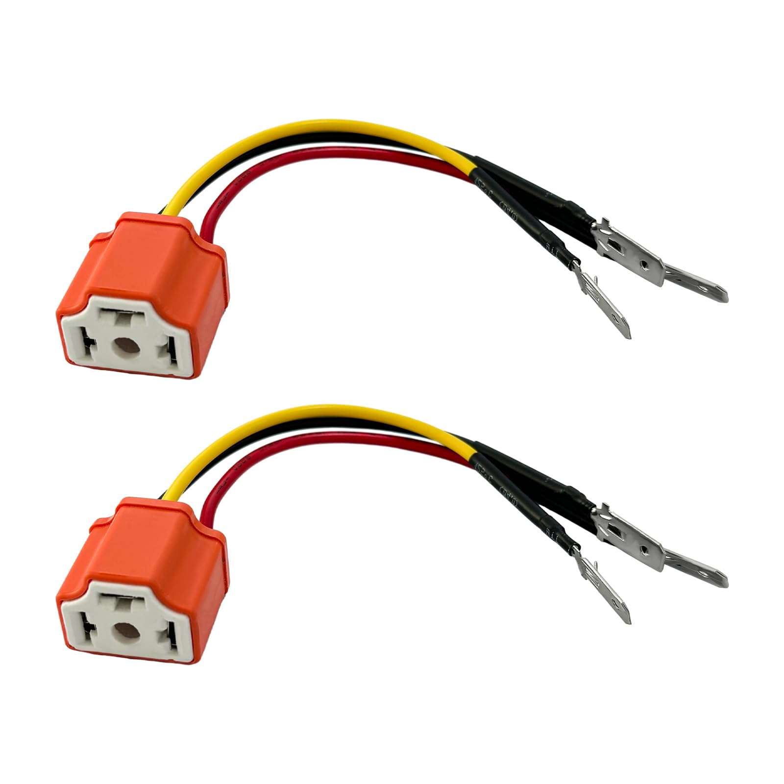 Yourkar 2PCS Ceramic H4 9003 HB2 Wiring Harness Headlight - Product Imagery