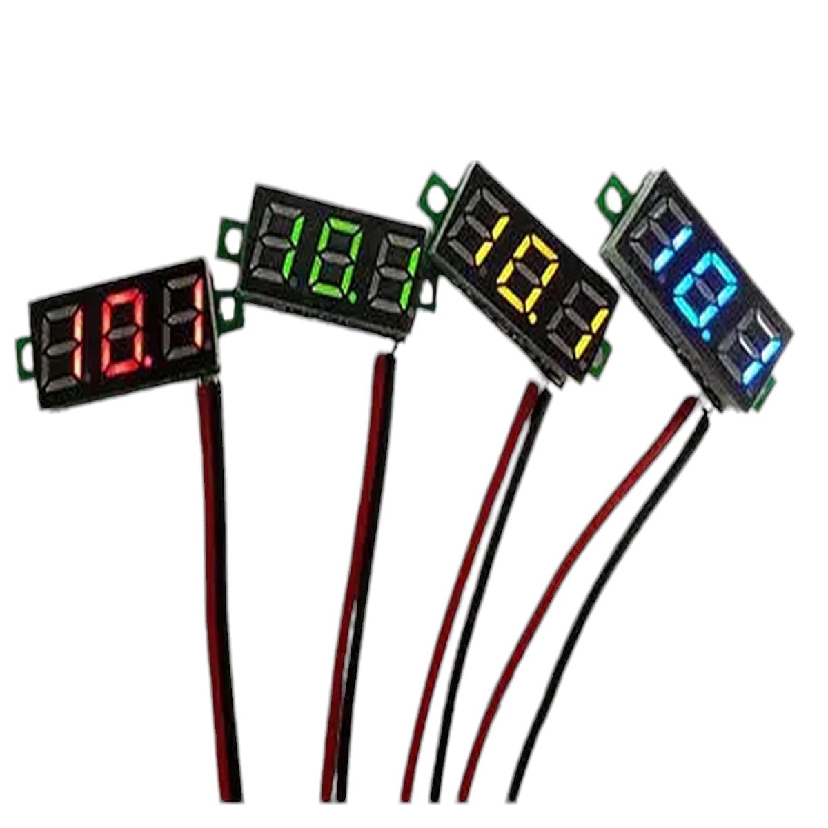 0.28" Dc Digital Voltmeter Panel Mount Led Voltage Volt Meter - Product Imagery