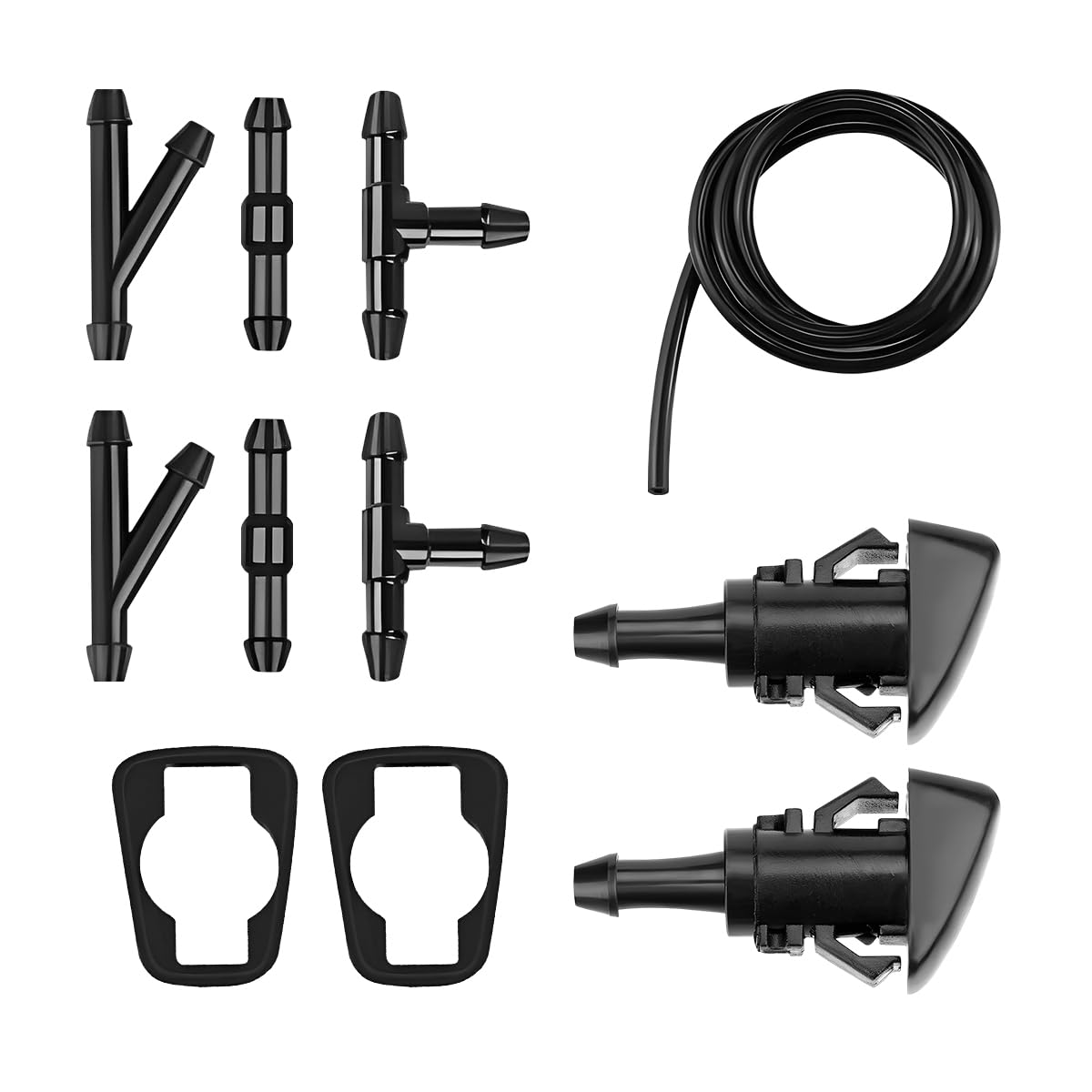 11PCS Car Windshield Washer Nozzle Kit, Windshield Wiper Spray - Product Imagery