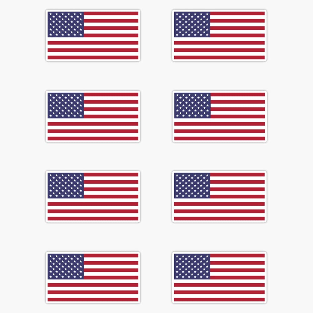 Made In Usa Flag Decals - American Product Sticker Bumper - Product Imagery