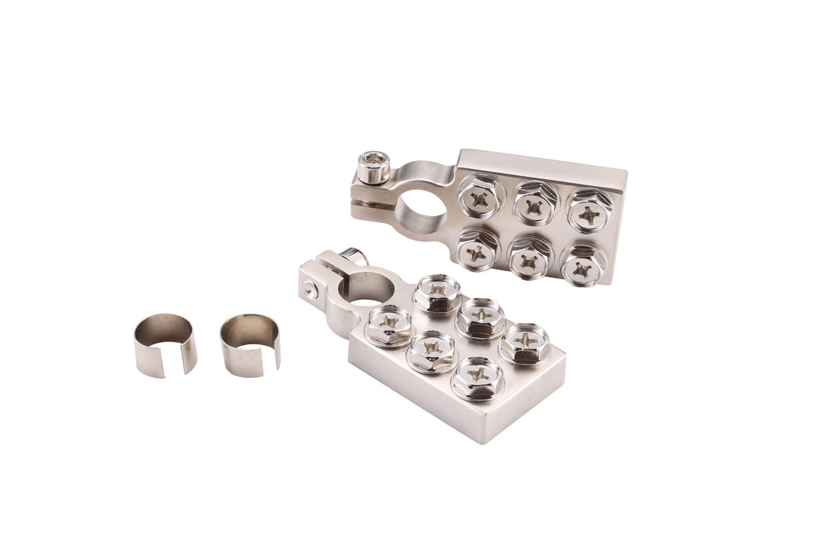 6 Way Battery Terminal Connector 6x00 (1/0) AWG Gauge Positive - Product Imagery