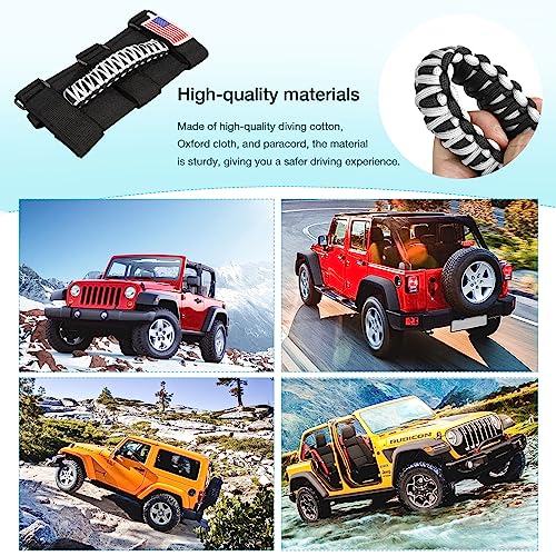 Gaizon 4 Pack Grab Handles Roll Bar Paracord Handgrip Handles - Product Imagery