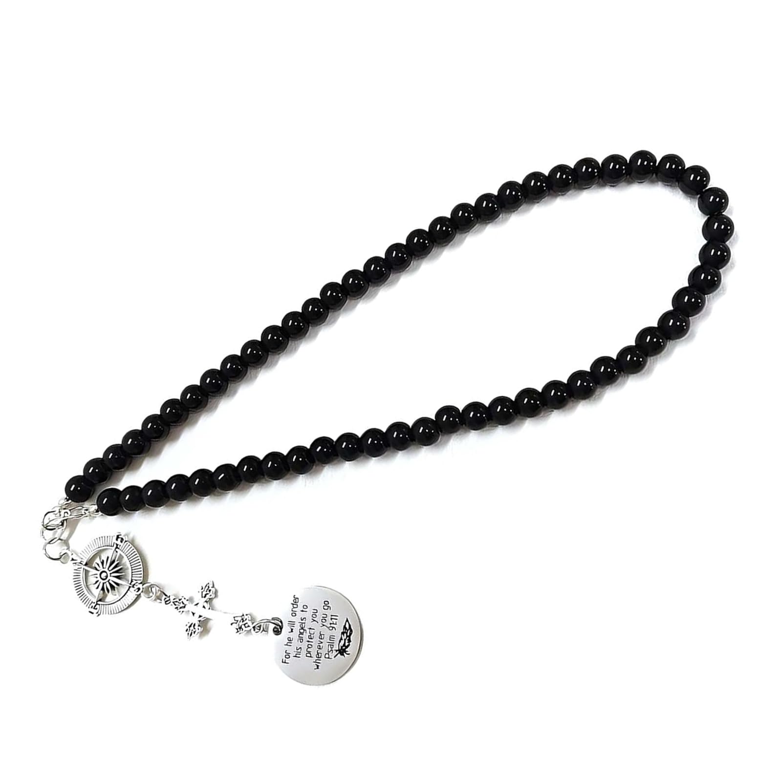 WZP Cross Rear View Mirror Car Charm, Cross for Rear View Mirror - Product Imagery