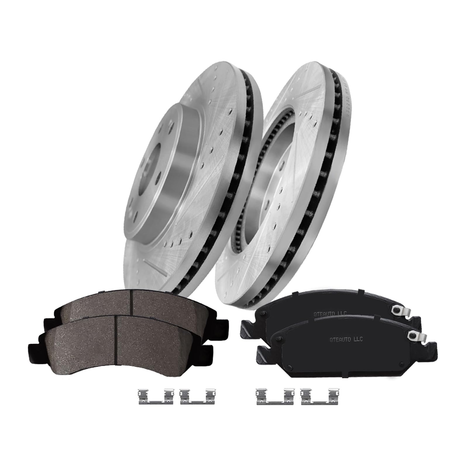 PM Auto Set of 6 Front 330mm Drilled Slotted Disc Brake - Product Imagery