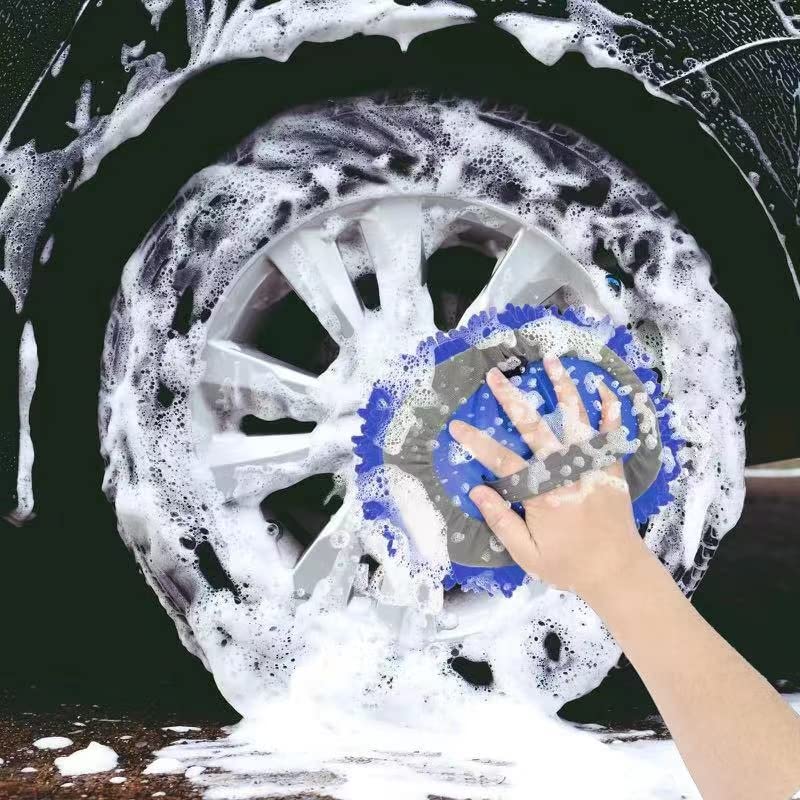 Wontolf 62'' Car Wash Brush Kit with Long Handle, Chenille - Product Imagery