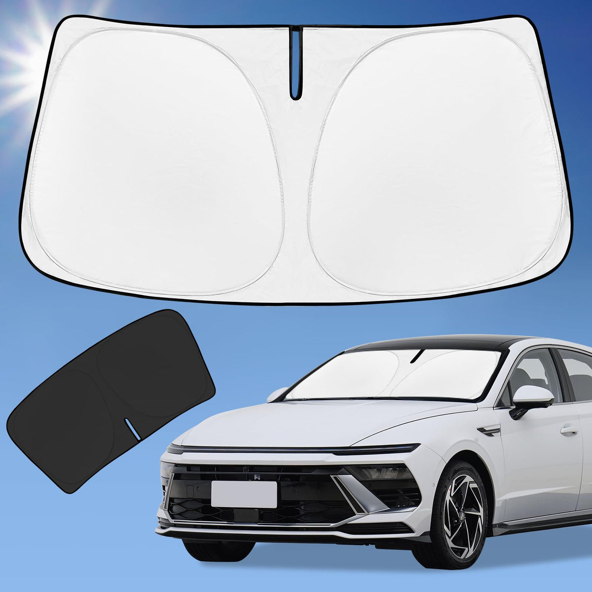 for Hyundai Sonata 2020-2025 2026 Sun Shade Sunshade Windshield - Product Imagery