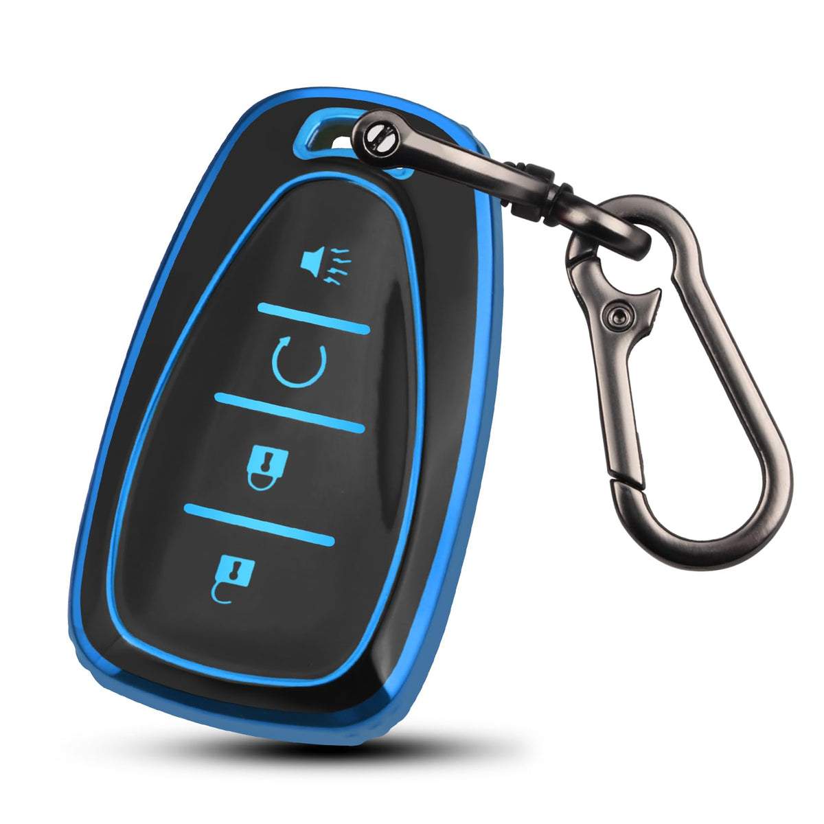 MILD EAST for Chevy Soft TPU Key Fob Cover with Keychain - Product Imagery