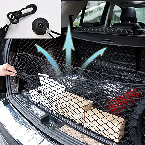 Car Rear Cargo Net with Good Elasticity&Tensile Strength Trunk - Product Imagery