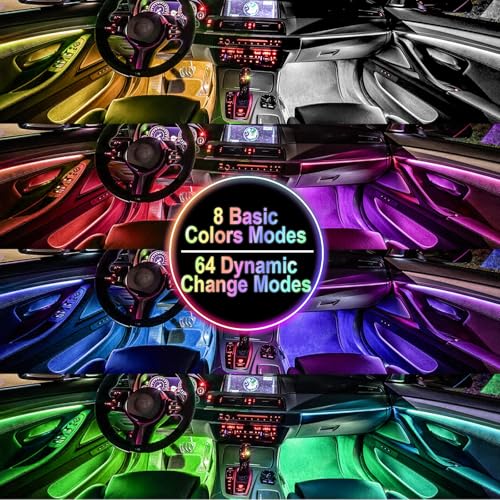 BFXM Car Interior Lights, LED Lights Strip with USB Adapter Car - Product Imagery