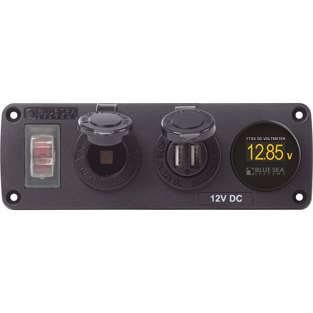 Blue Sea Systems 4366 Water-Resistant Accessory Panel with - Product Imagery