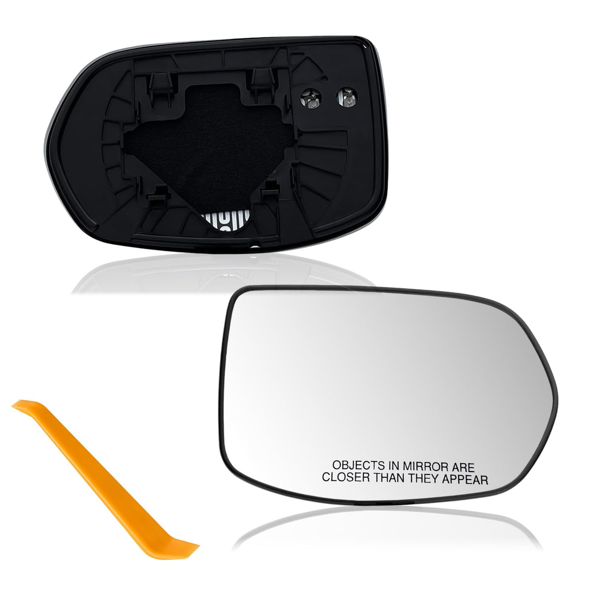 Passenger Side Mirror Replacement Glass with Backing Plate for - Product Imagery