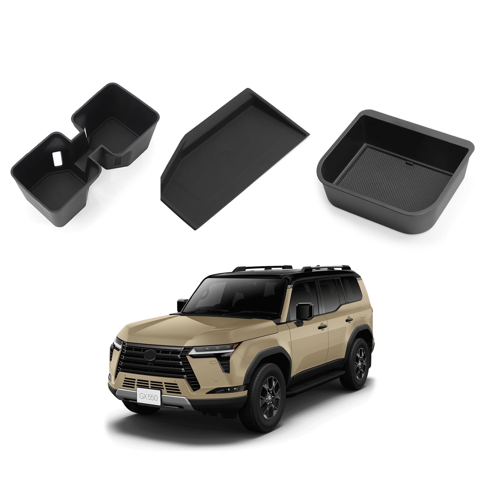 smabee 3PCS Center Console Organizers for Lexus GX 550 GX550 - Product Imagery