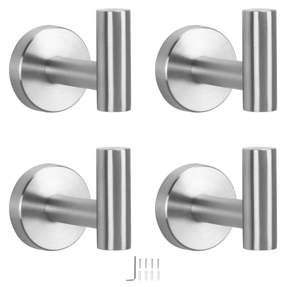 NearMoon Bath Towel Hooks- SUS 304 Stainless Steel Robe Hook - Product Imagery