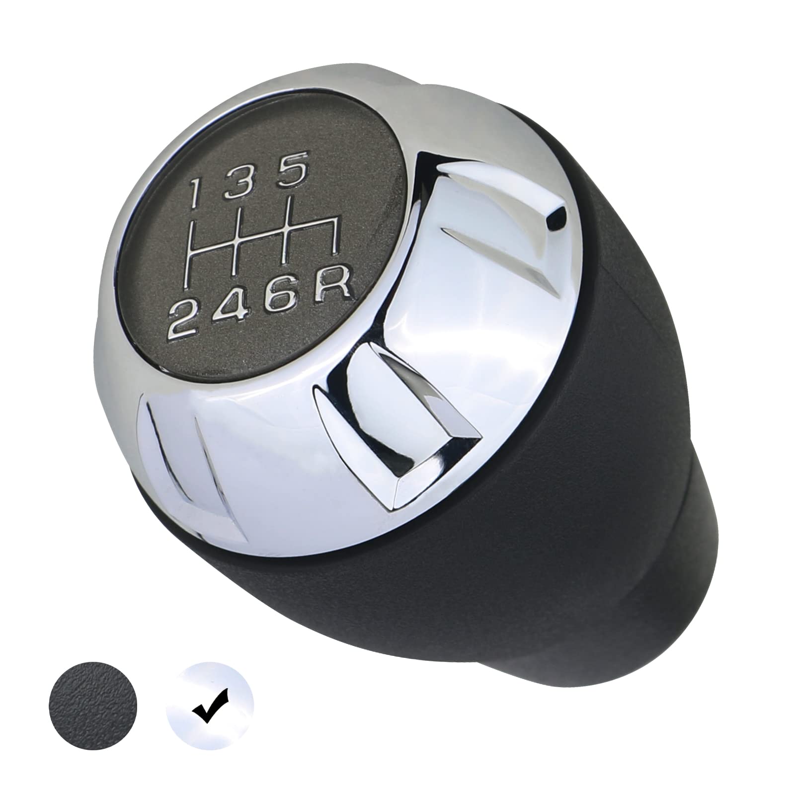 APPERFiT Shift Shifter Knob for Manual Transmission Chrome - Product Imagery