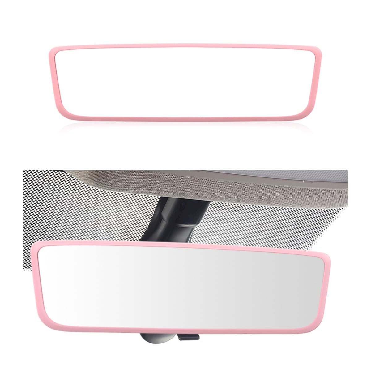 Rear View Mirror Protector Frame, Soft Silicone Auto Rear View - Product Imagery