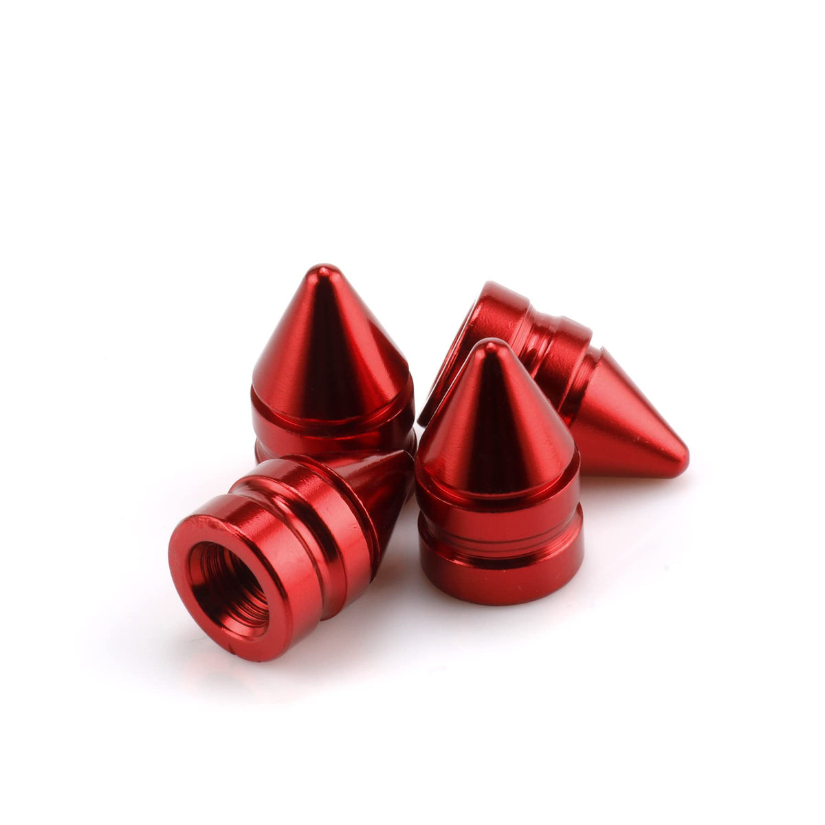 SINGARO Car Tire Valve Caps, 4 Pieces of Universal Aluminum - Product Imagery