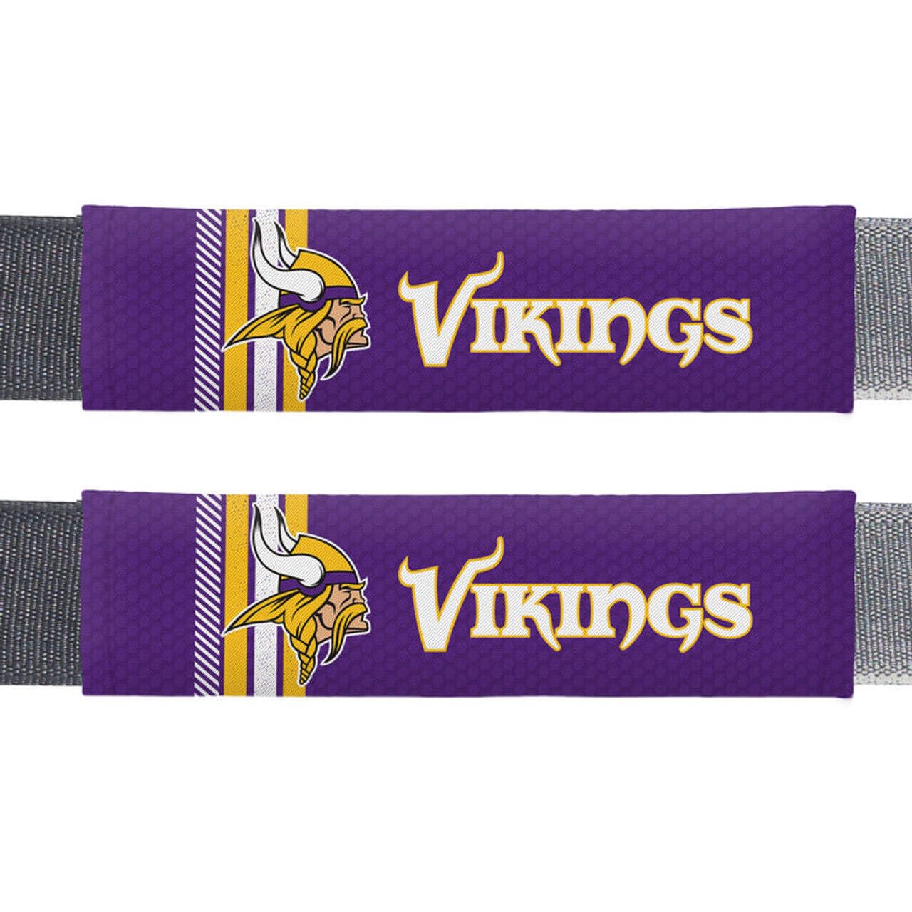 NFL Minnesota Vikings Rally DesignAuto Seat Belt Pads, Team - Product Imagery