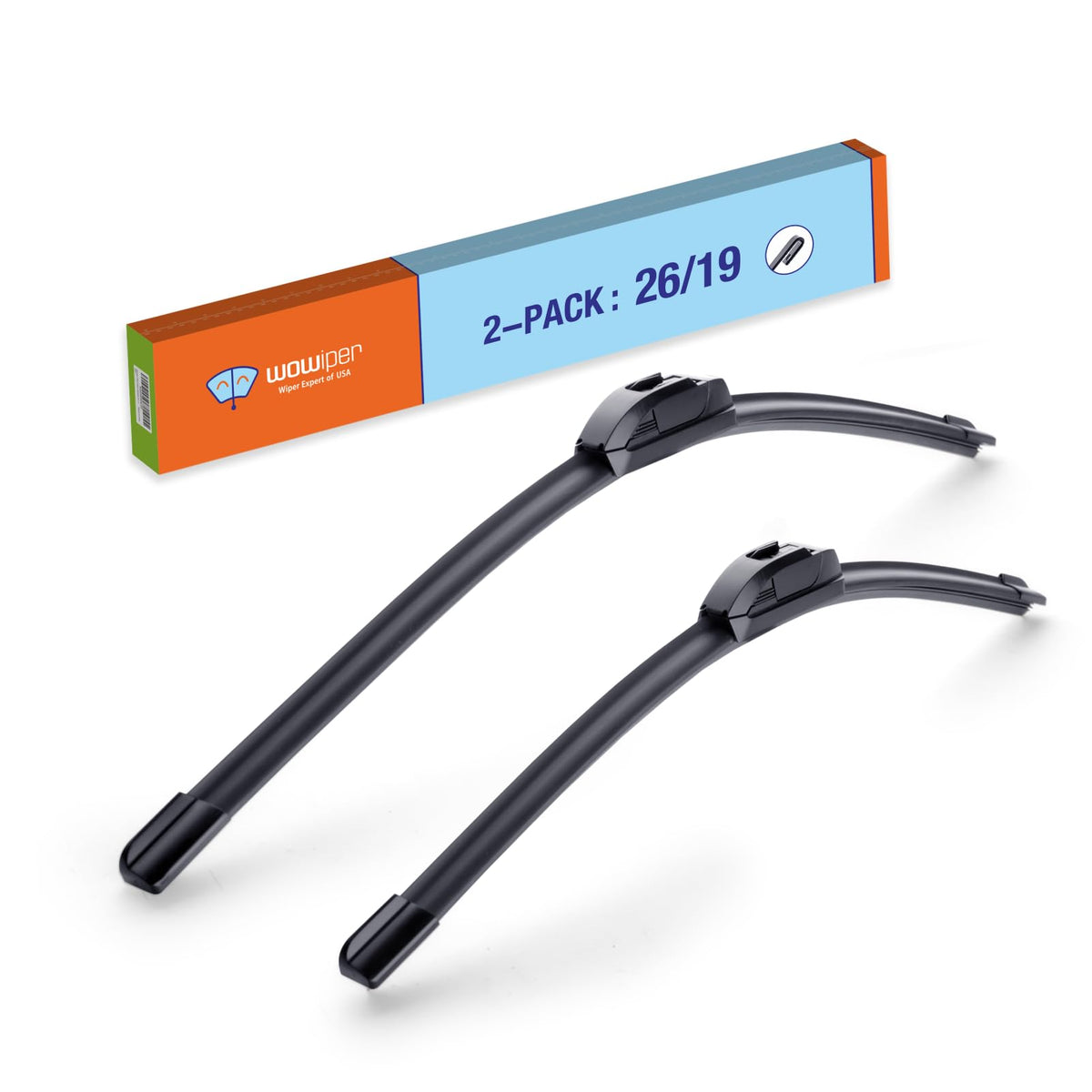 Wiper Blades 26" + 19" Automotive Replacement Windshield Wiper - Product Imagery