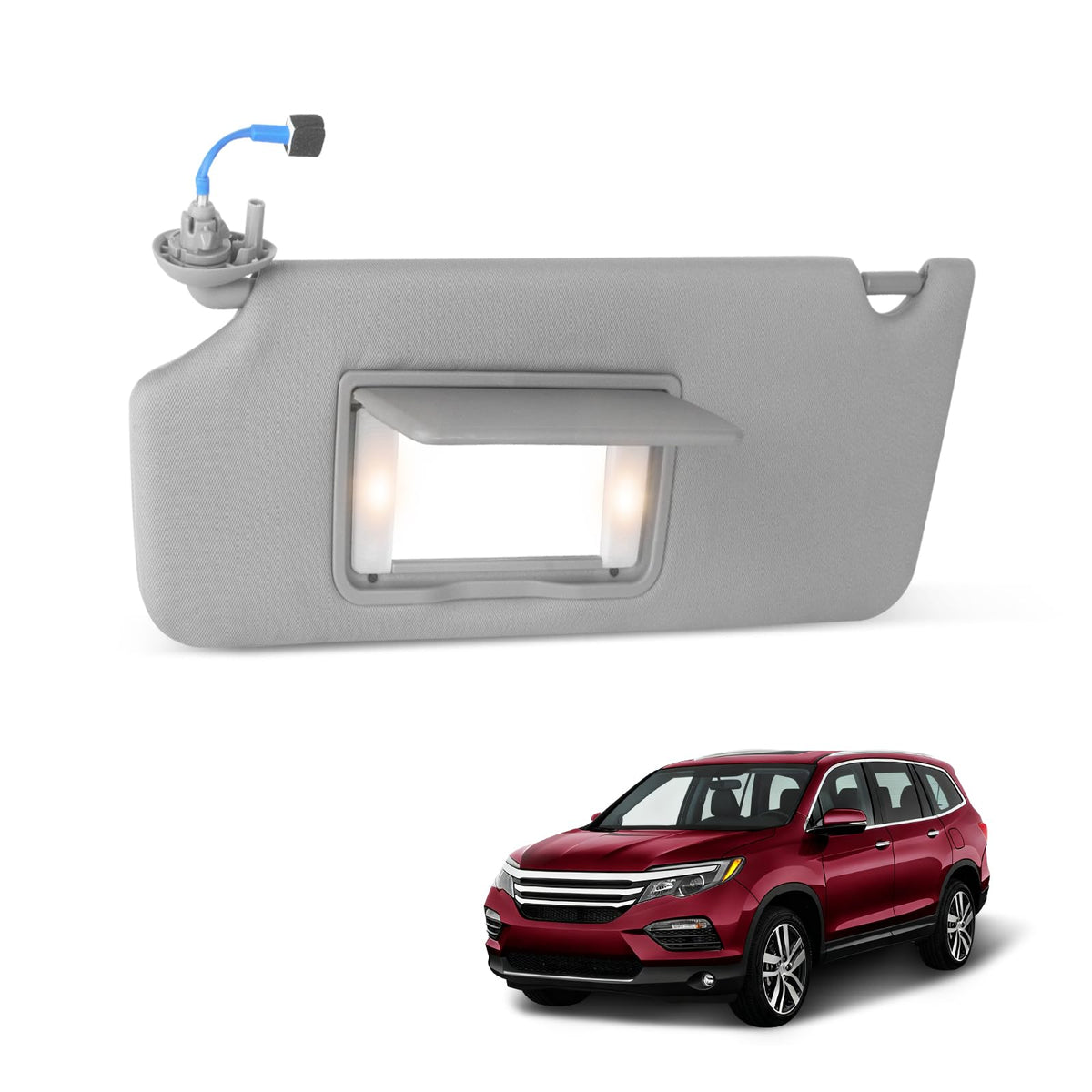 ItranMc Sun Visor Driver Side for 2016-2022 Honda Pilot, - Product Imagery