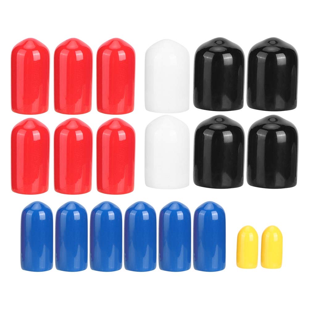 Color Vacuum Caps Plug Kit, 20 Pcs PVC Assorted Vacuum Plugs - Product Imagery