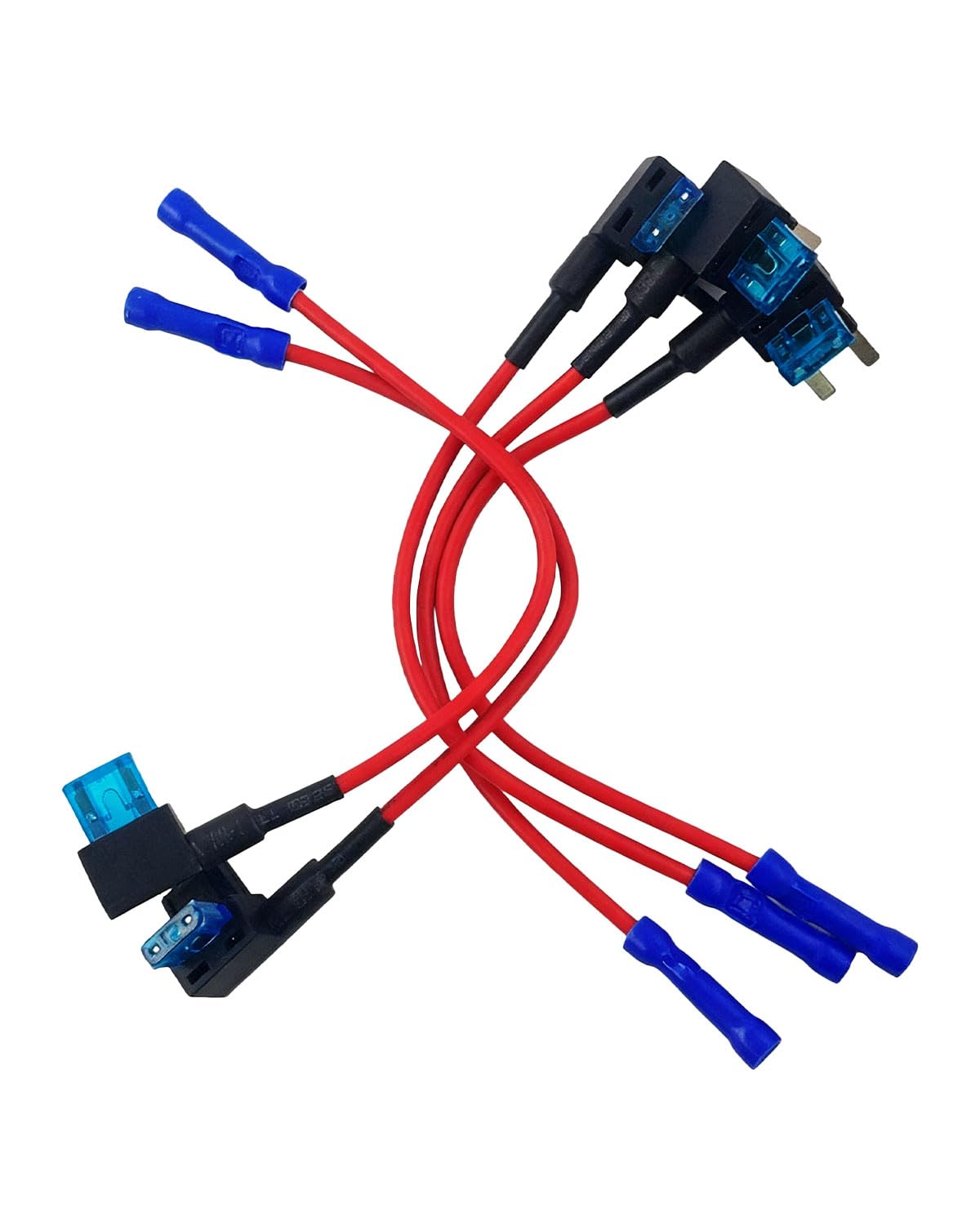 5 Pack 12V Car Add-a-Circuit Fuse TAP Adapter Mini Fuse Holder - Product Imagery