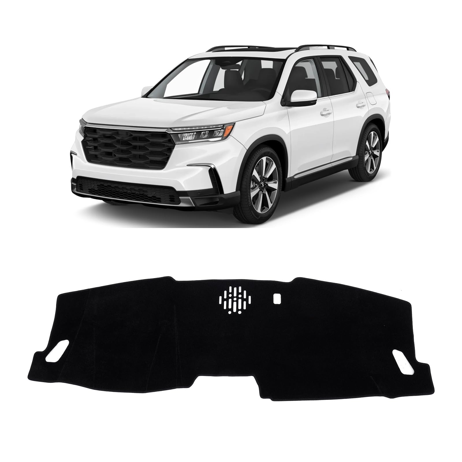 KUST Black Dash Cover for Honda Pilot 2023-2025 2026 (Only fit - Product Imagery