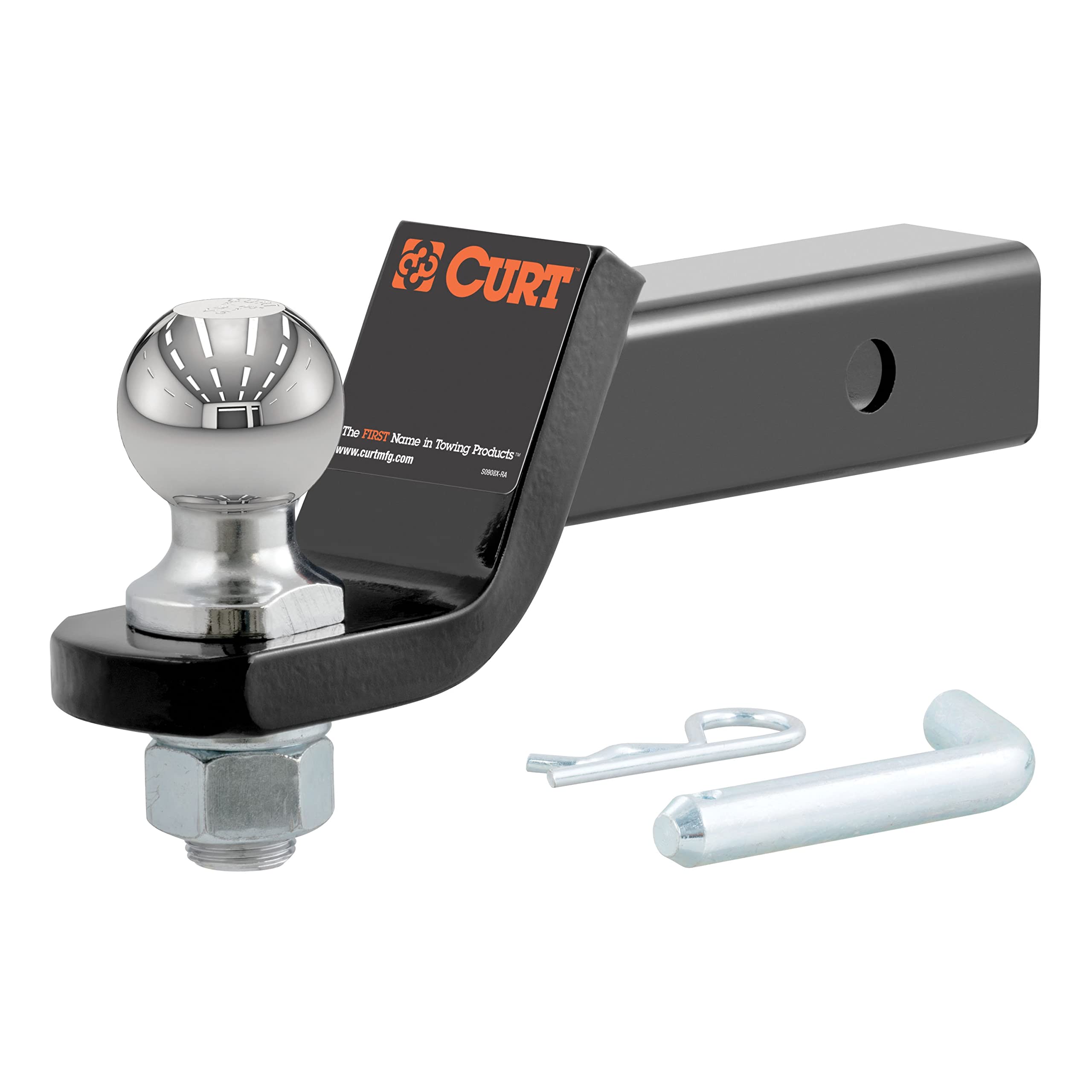 CURT 45036 Loaded Ball Mount, 7,500 lb, 2" Drop - Product Imagery