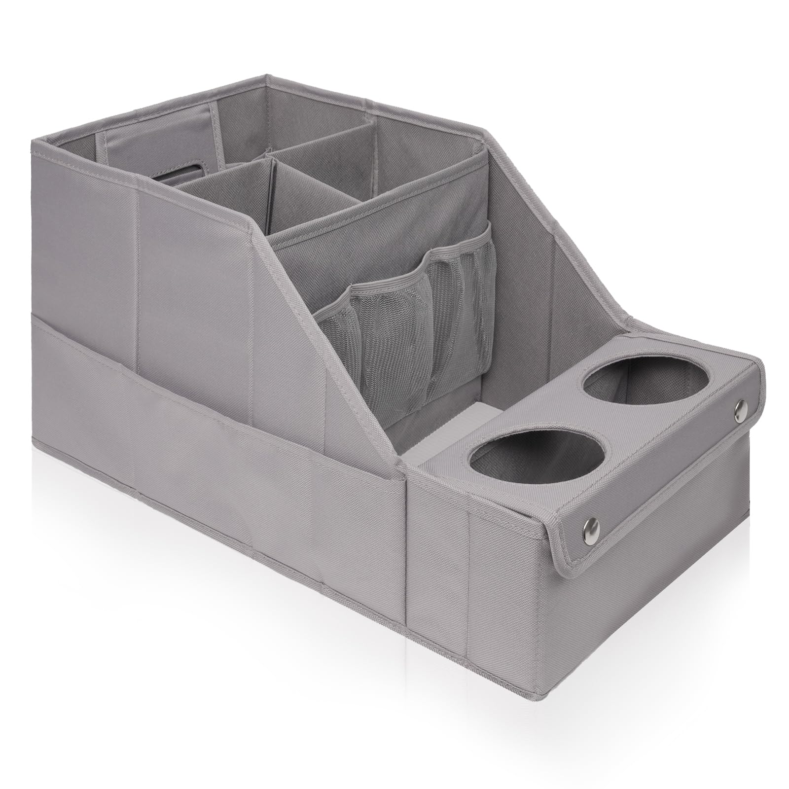 MULISOFT Car Backseat Organizer with 11 Pockets & 2 Cup Holders, - Product Imagery