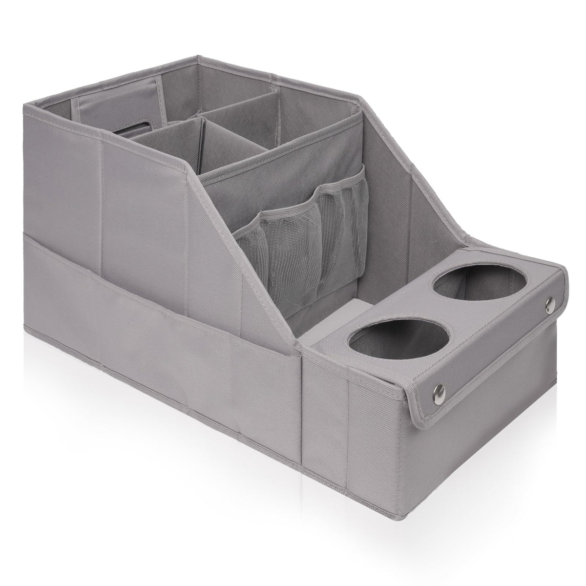 MULISOFT Car Backseat Organizer with 11 Pockets & 2 Cup Holders, - Product Imagery