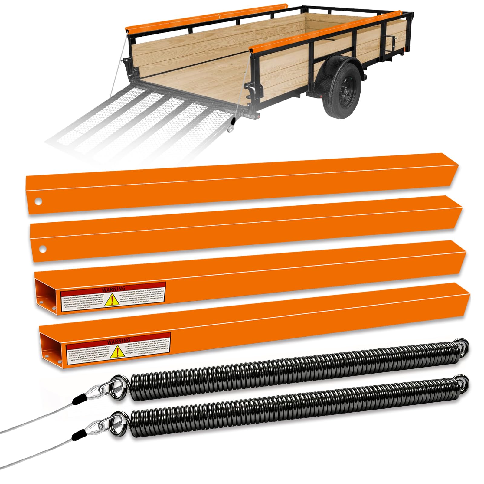 NAZOU Trailer Tailgate Lift Assist Kit - Product Imagery