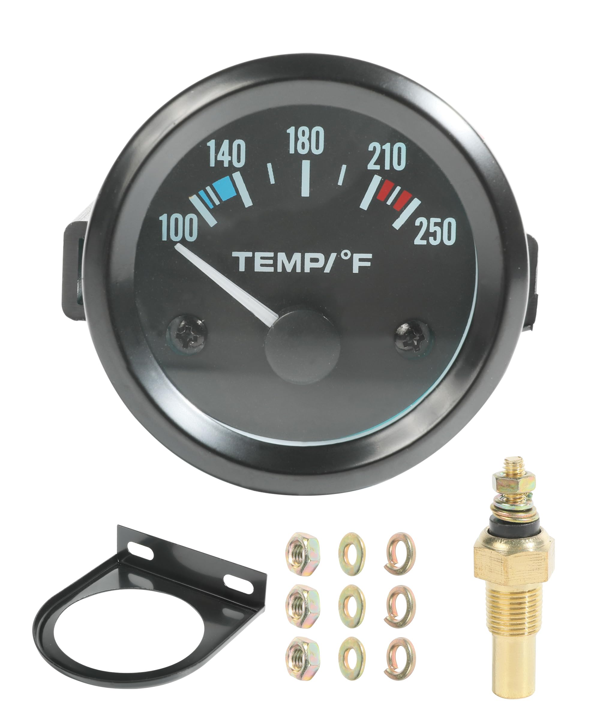 Water Temp Gauge,2" 52mm Water Temp Gauge,100-250℉ Temperature - Product Imagery