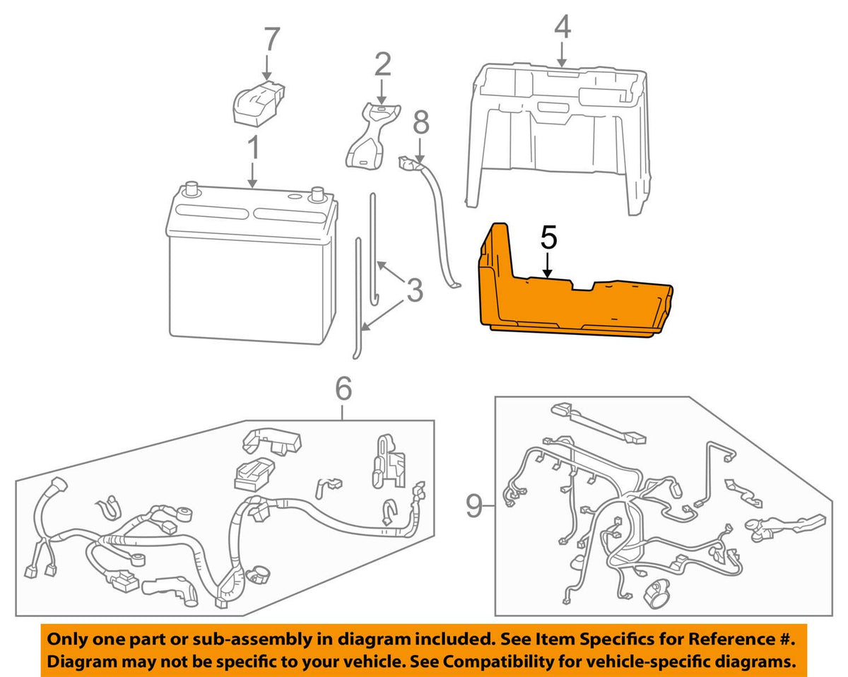 Genuine Honda 31521-SNA-A00 Battery Box - Product Imagery