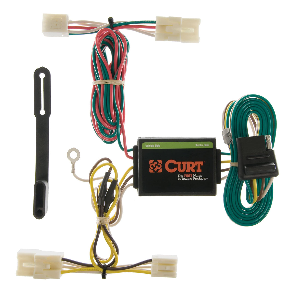 CURT 55310 Vehicle-Side Custom 4-Pin Trailer Wiring Harness, - Product Imagery