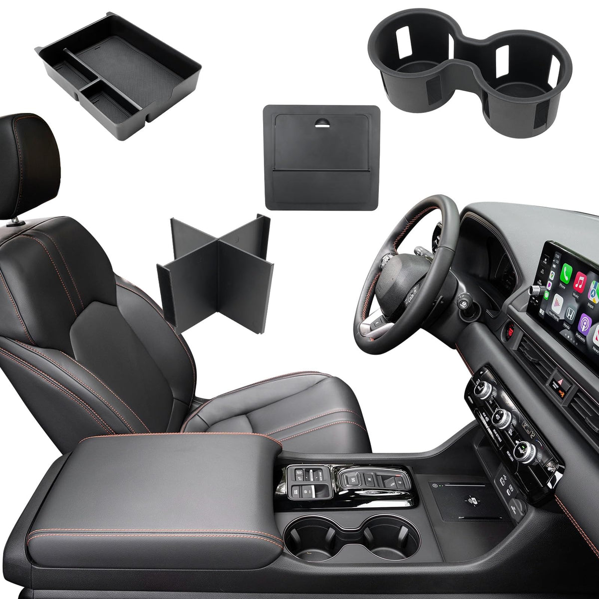 ELECFRESH Center Console Organizer for 2023-2026 Honda Pilot - Product Imagery