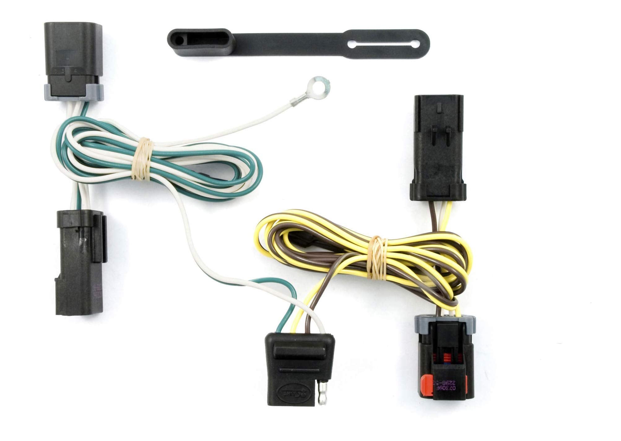 CURT 55537 Vehicle-Side Custom 4-Pin Trailer Wiring Harness, - Product Imagery