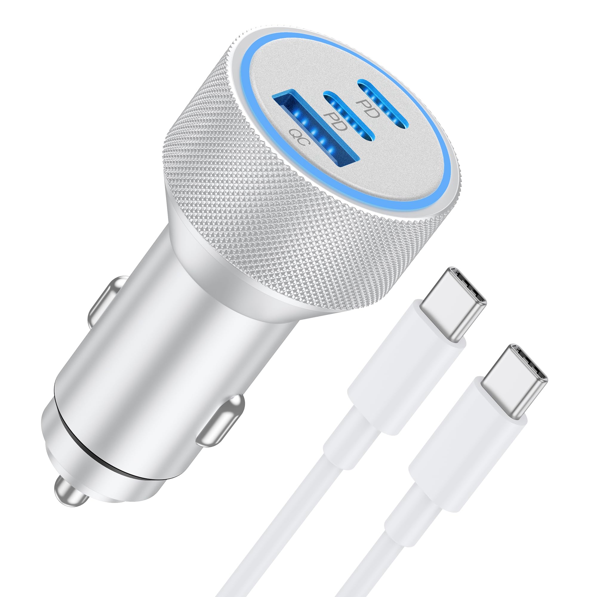 WODENTA for iPhone 17/16/15 Pro Max Car Charger, 67W Fast USB C - Product Imagery