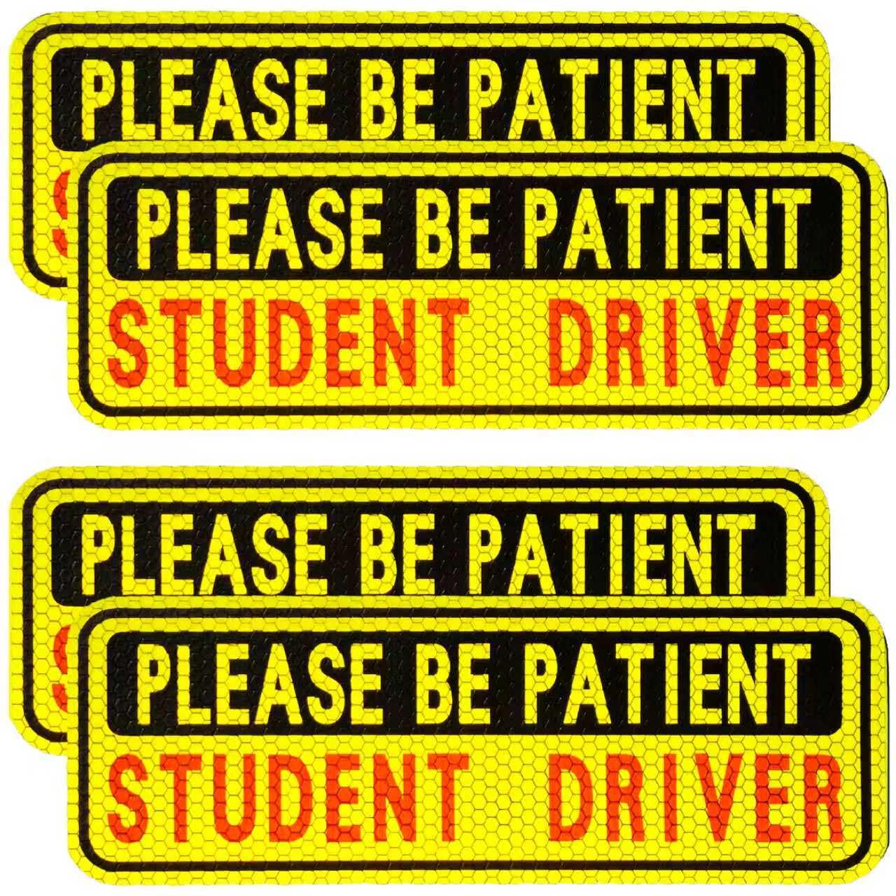 BFXM 4 PCS Student Driver Magnet for Car, New Driver Magnet for - Product Imagery