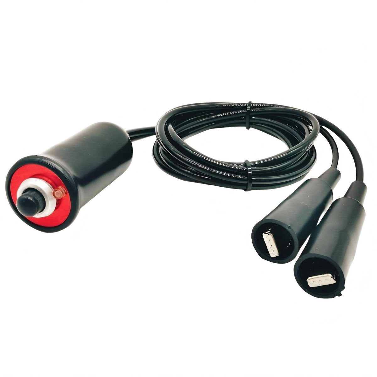 Heavy Duty Remote Starter Switch 12V Push Button with 5ft Wire - Product Imagery