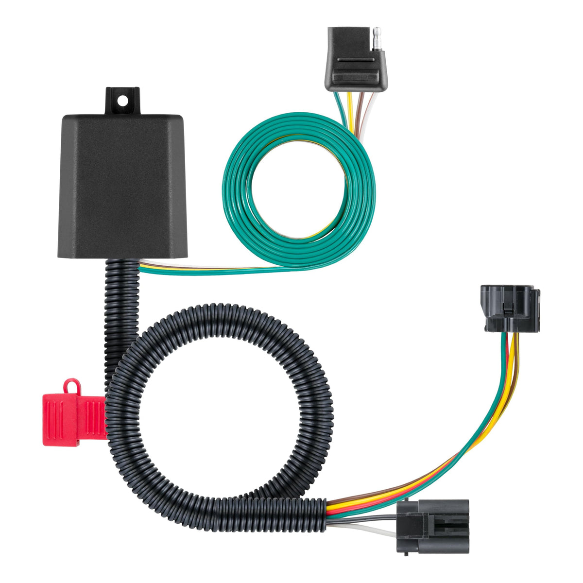 CURT 56332 Vehicle-Side Custom 4-Pin Trailer Wiring Harness, - Product Imagery