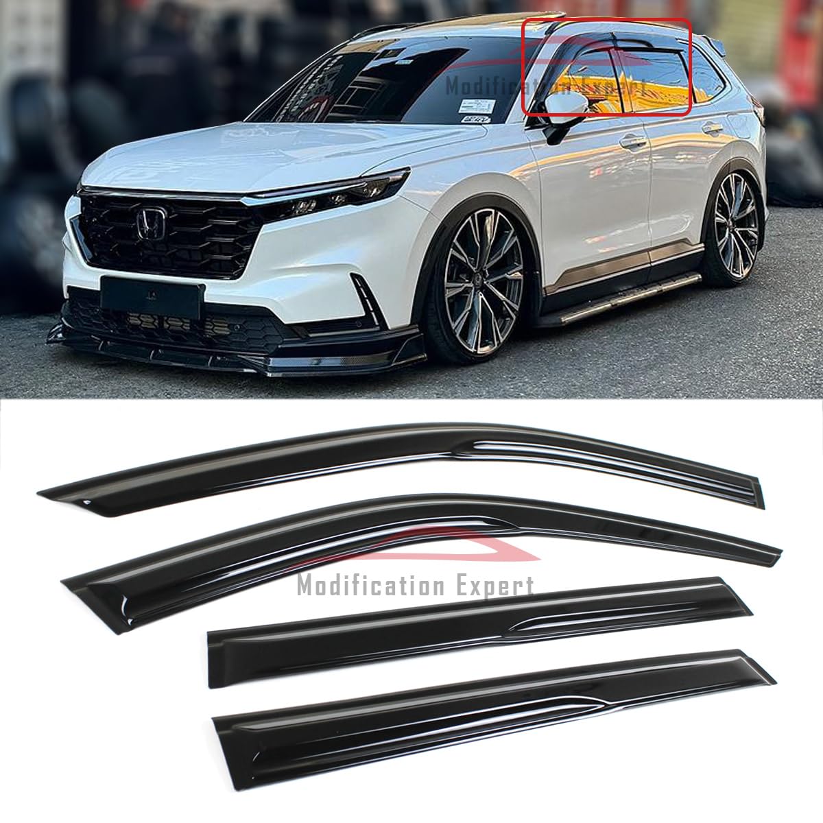 Fits for 2023-2026 Honda CR-V CRV JDM Wavy Mugen Style Window - Product Imagery