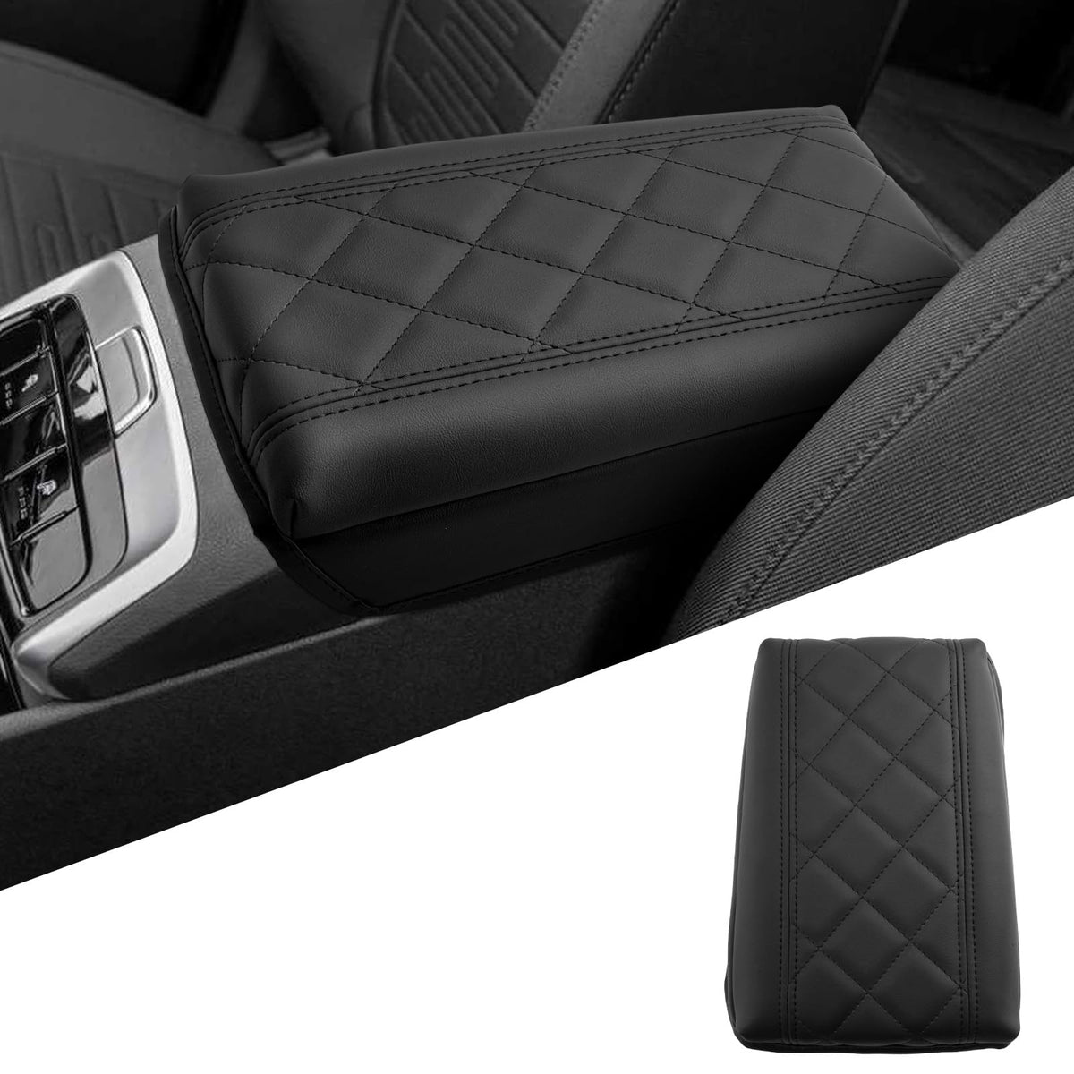 Center Console Armrest Cover For 2022-2026 Hyundai Tucson/Santa - Product Imagery