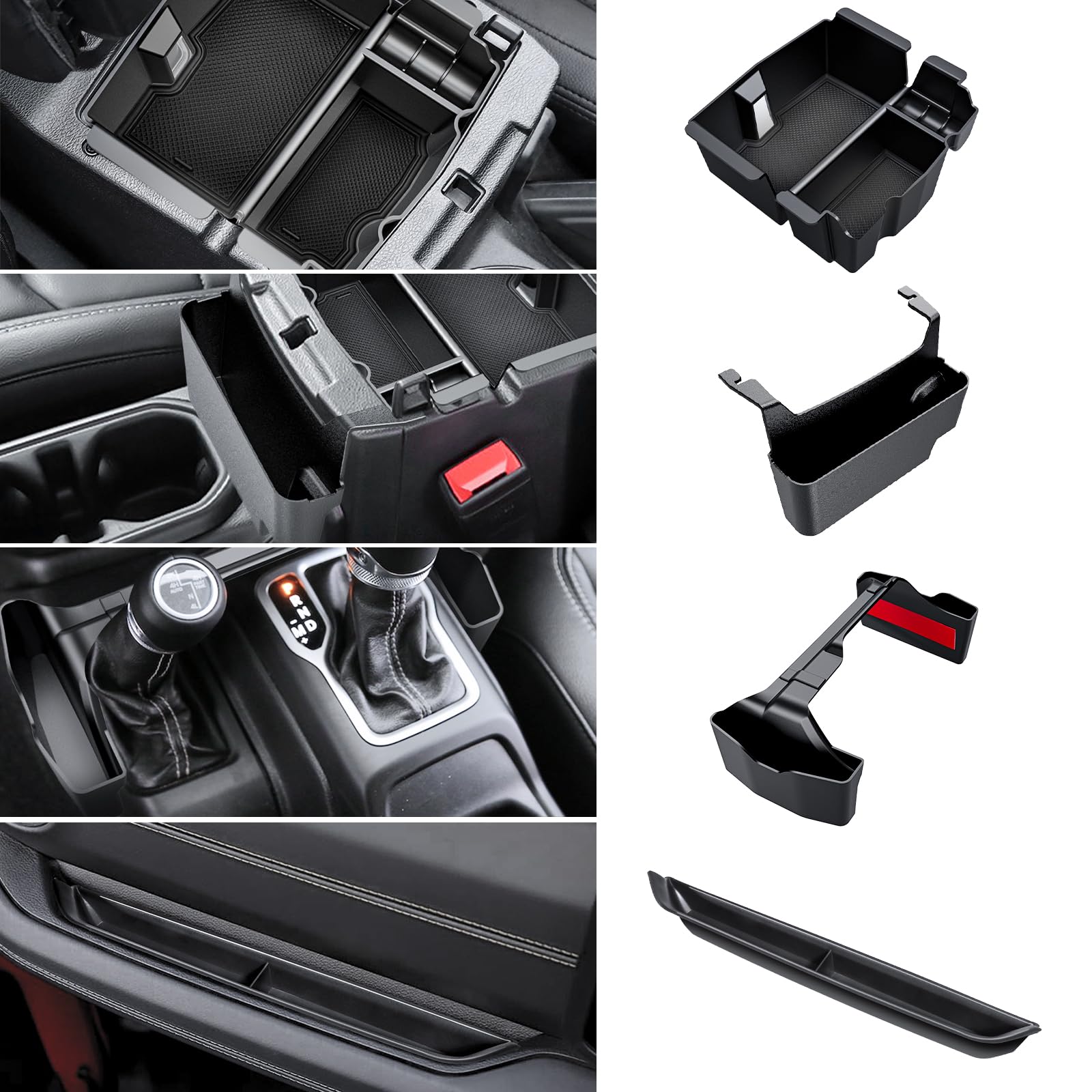 Eamplest Center Console Organizer for Jeep Wrangler & Gladiator - Product Imagery