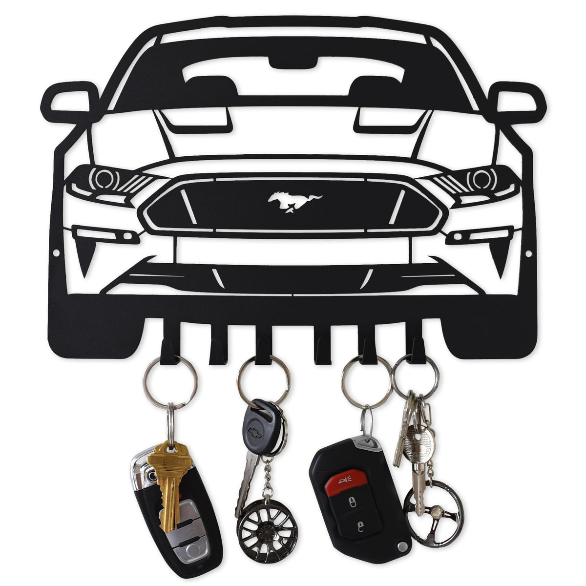 MOOH Metal Automotive Key Holder with 6 Hooks - Unique Wall - Product Imagery