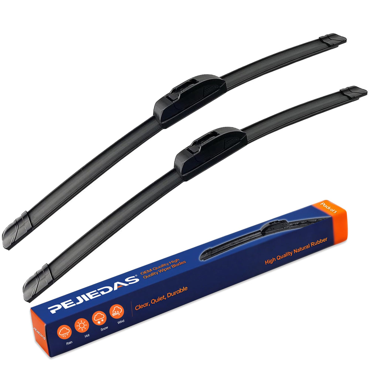 OEM Quality Front Wiper Blades, Replacement for 1995-2004 Toyota - Product Imagery