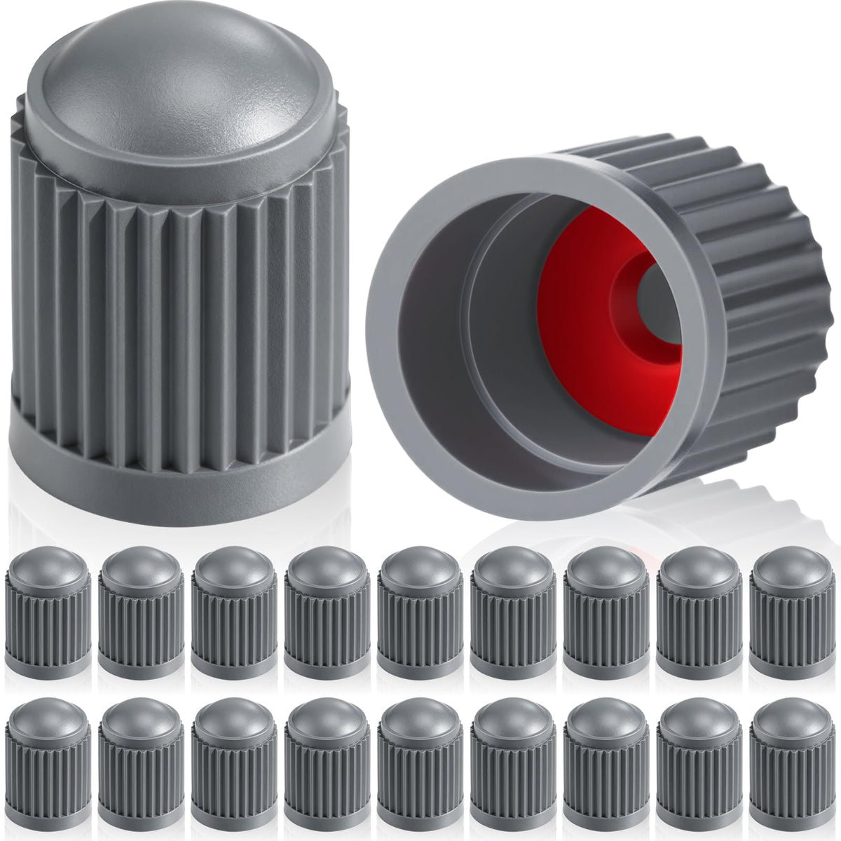 Outus 20 Pcs Tire Valve Stem Caps Car Tire Caps Plastic - Product Imagery