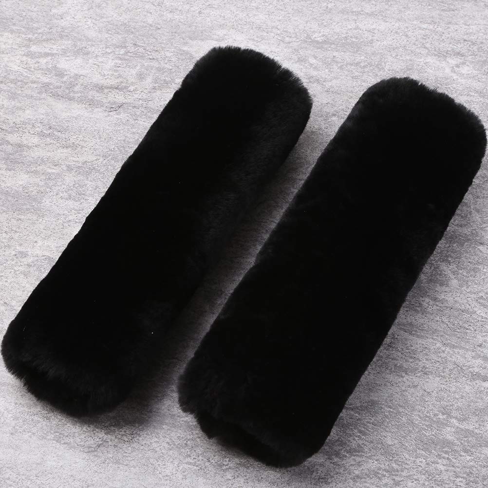 OGLAND 2 Pack Sheepskin Car Seat Belt Cover Pads | Wool Seatbelt - Product Imagery
