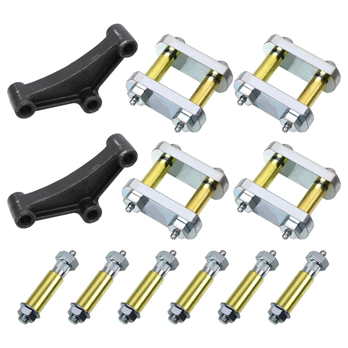 Sporacingrts Heavy Duty Shackle Upgrade Kit with 2Pcs Trailer - Product Imagery