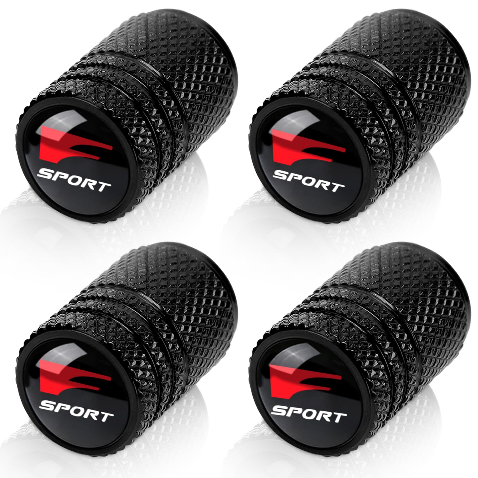 4pcs Tire Valve Stem Caps, Compatible with Lexus f Sport Series - Product Imagery